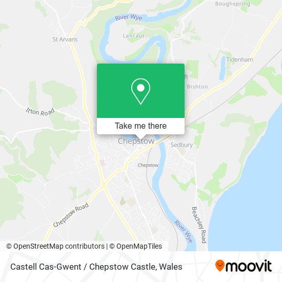 Castell Cas-Gwent / Chepstow Castle map