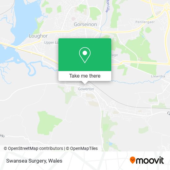 Swansea Surgery map