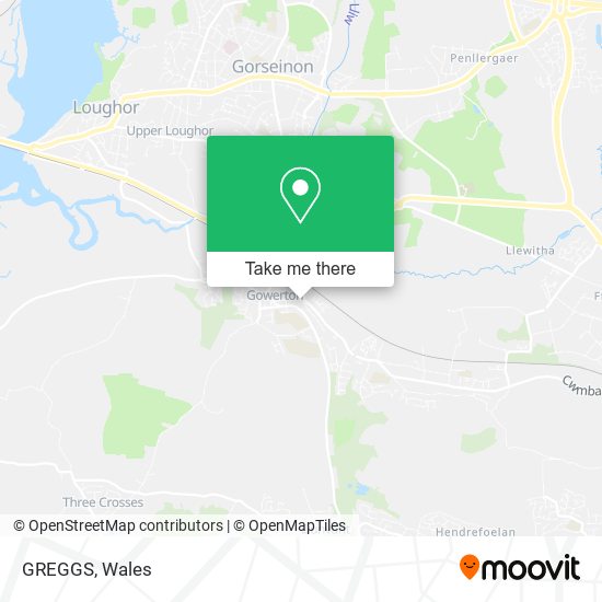 GREGGS map