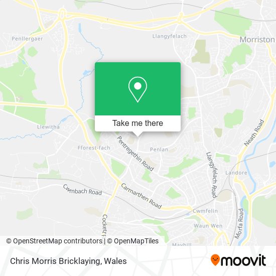 Chris Morris Bricklaying map