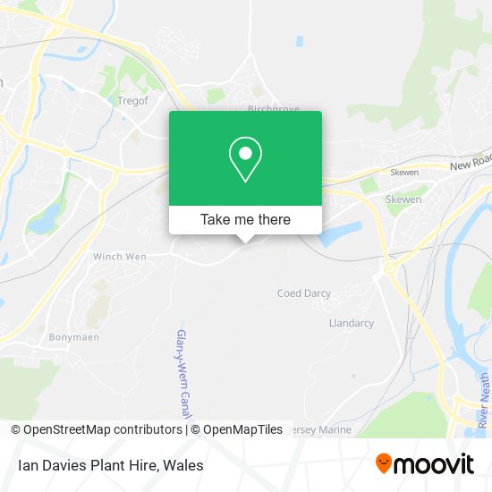Ian Davies Plant Hire map