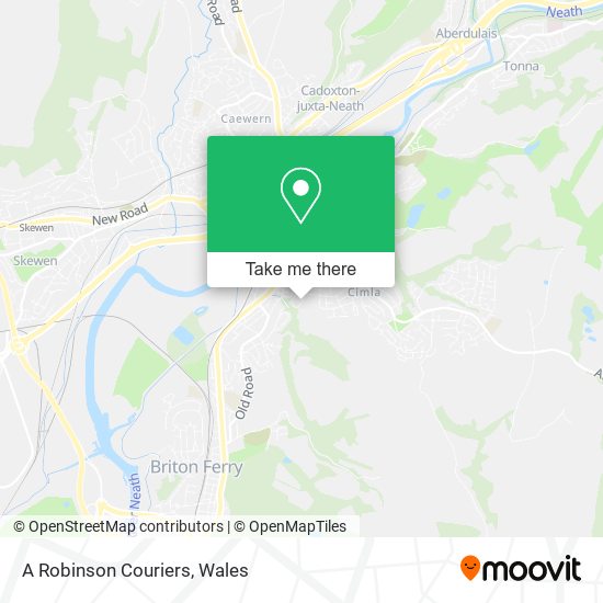 A Robinson Couriers map