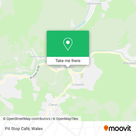 Pit Stop Café map