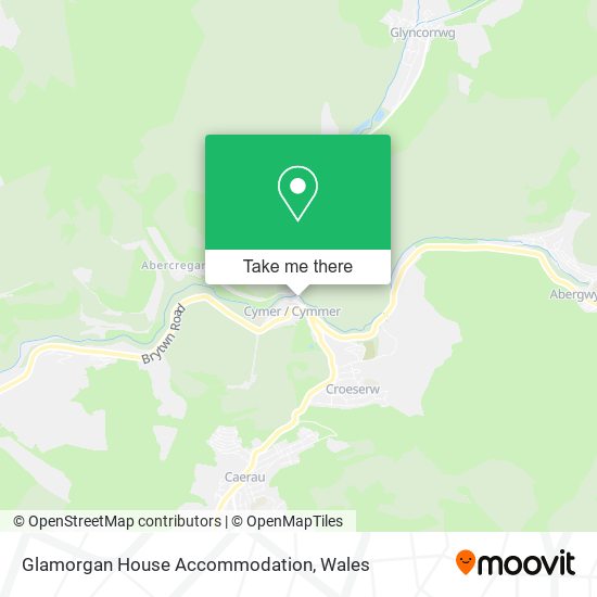 Glamorgan House Accommodation map