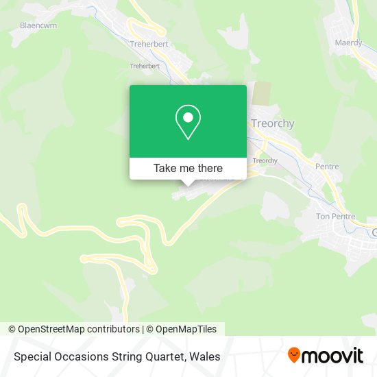 Special Occasions String Quartet map
