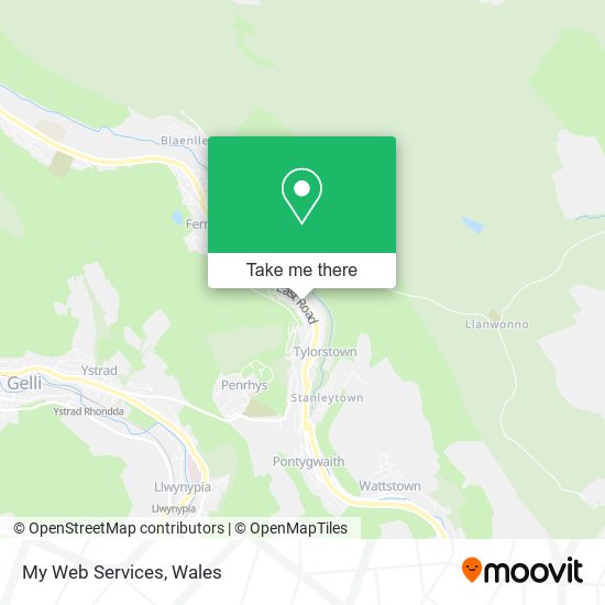 My Web Services map