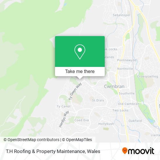 T.H Roofing & Property Maintenance map