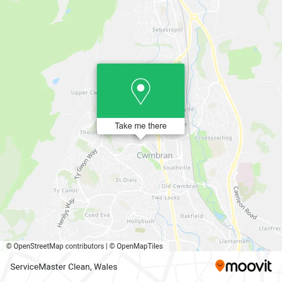 ServiceMaster Clean map