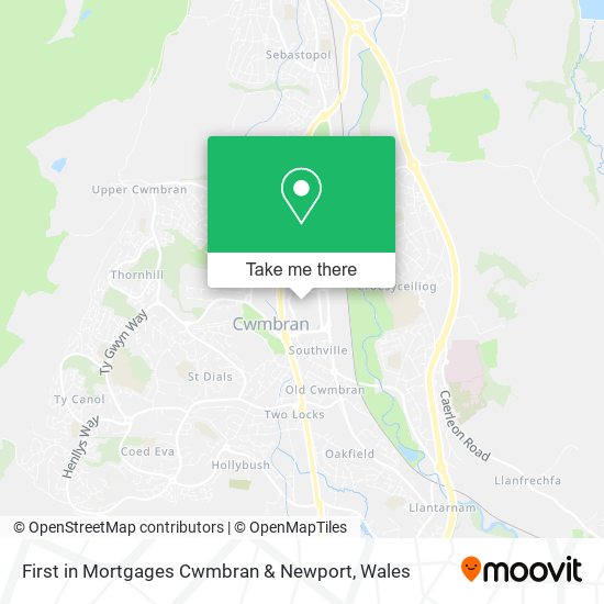 First in Mortgages Cwmbran & Newport map