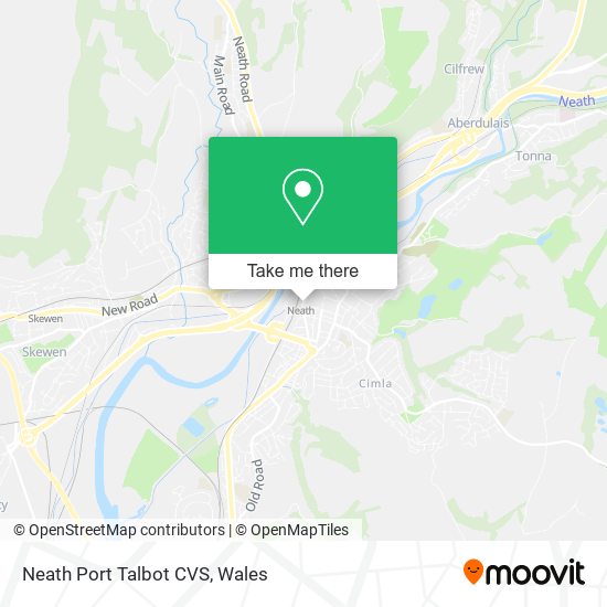 Neath Port Talbot CVS map