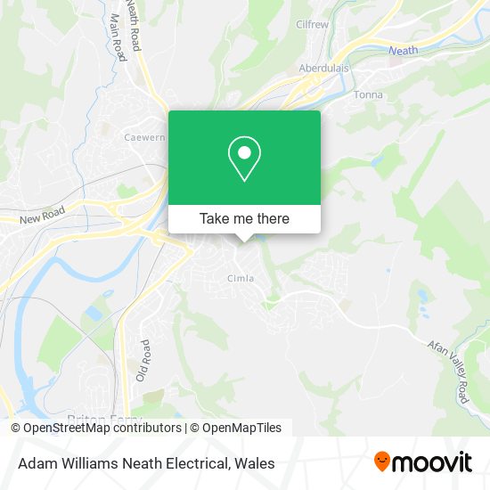 Adam Williams Neath Electrical map