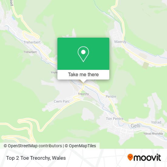 Top 2 Toe Treorchy map