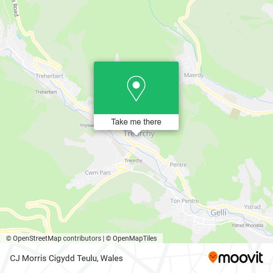CJ Morris Cigydd Teulu map
