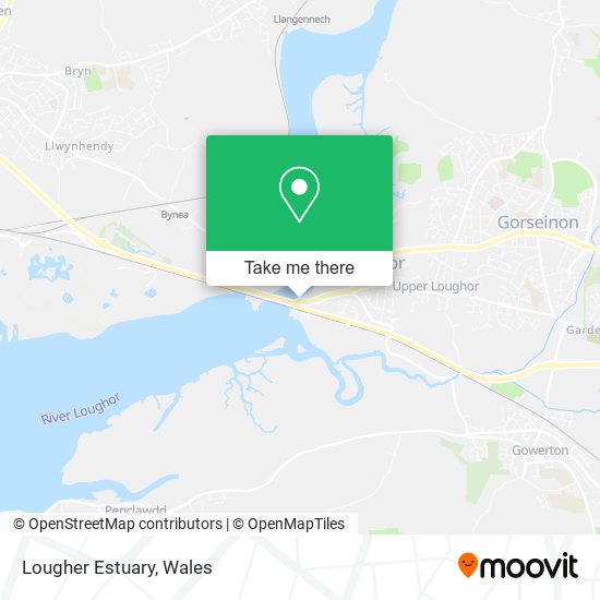 Lougher Estuary map