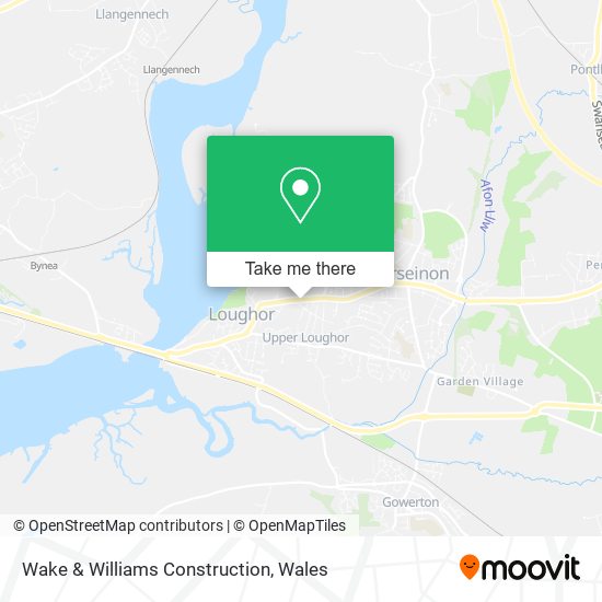 Wake & Williams Construction map