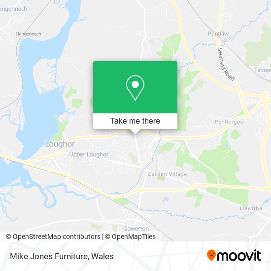 Mike Jones Furniture map