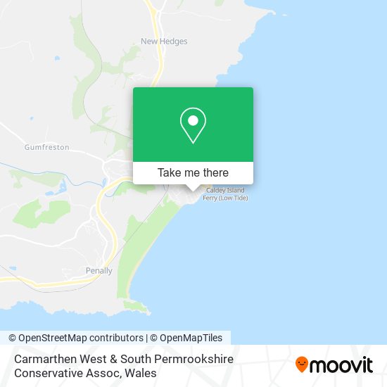 Carmarthen West & South Permrookshire Conservative Assoc map