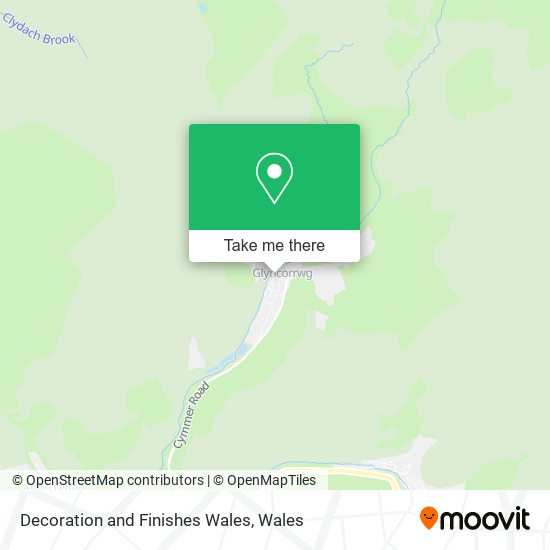 Decoration and Finishes Wales map