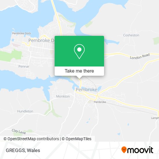 GREGGS map