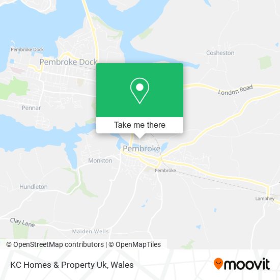 KC Homes & Property Uk map