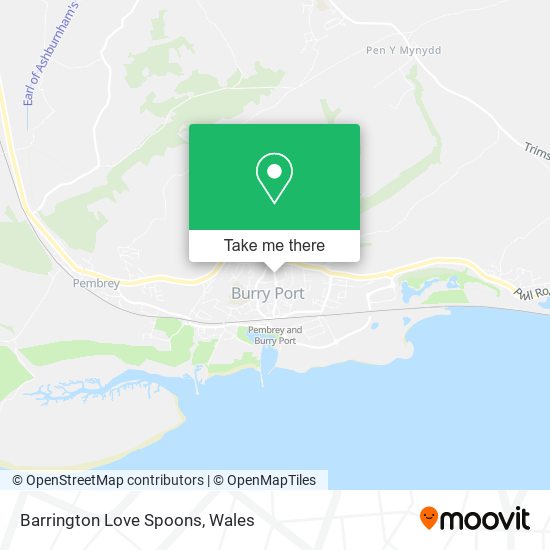 Barrington Love Spoons map