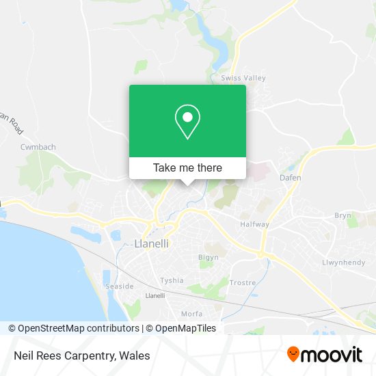 Neil Rees Carpentry map