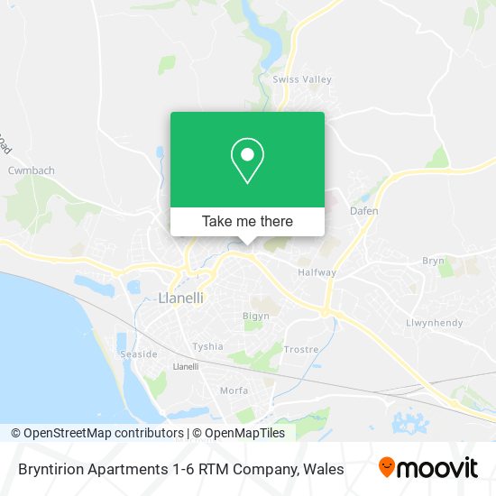 Bryntirion Apartments 1-6 RTM Company map