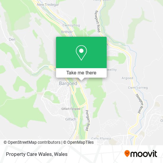 Property Care Wales map