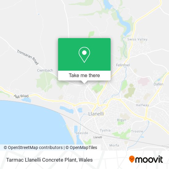 Tarmac Llanelli Concrete Plant map