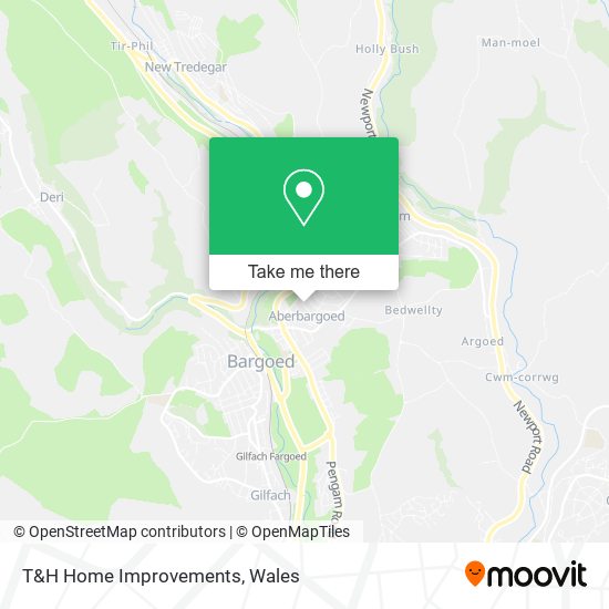 T&H Home Improvements map