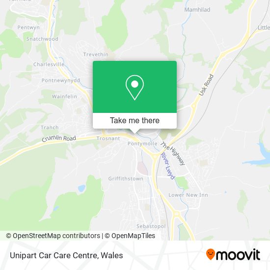 Unipart Car Care Centre map