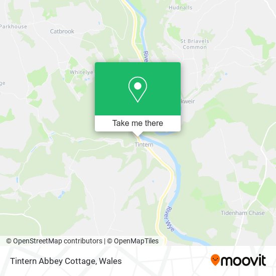 Tintern Abbey Cottage map