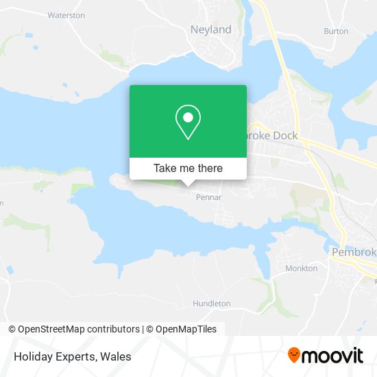 Holiday Experts map