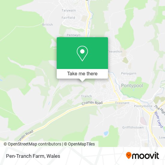 Pen-Tranch Farm map
