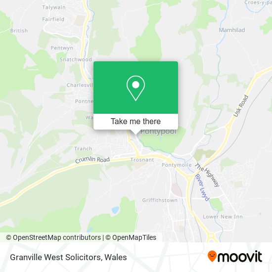 Granville West Solicitors map