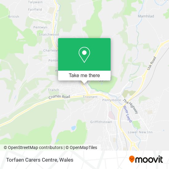 Torfaen Carers Centre map