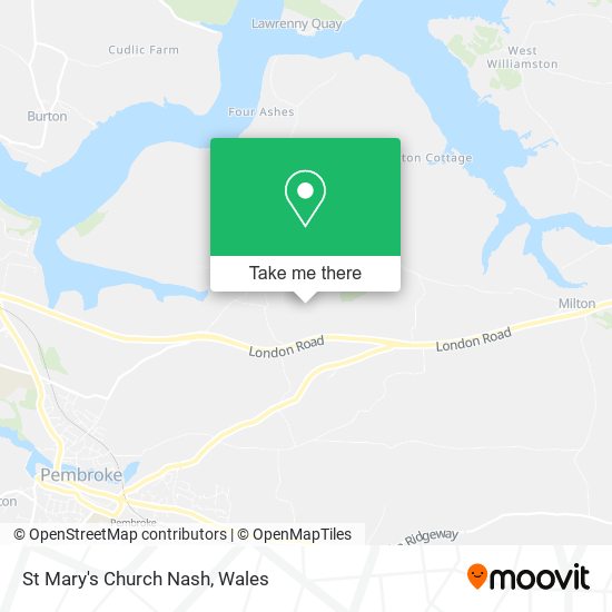 St Mary's Church Nash map