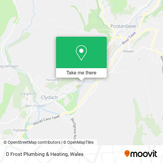D Frost Plumbing & Heating map