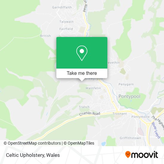 Celtic Upholstery map