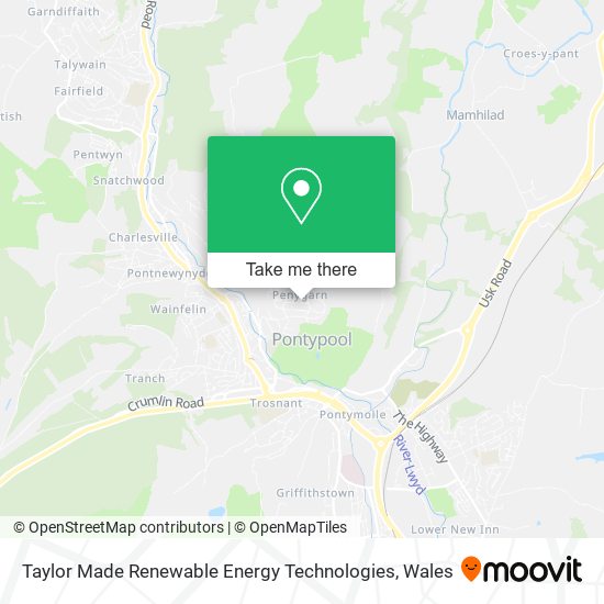 Taylor Made Renewable Energy Technologies map