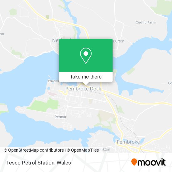 Tesco Petrol Station map