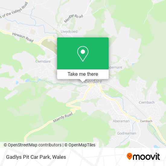Gadlys Pit Car Park map