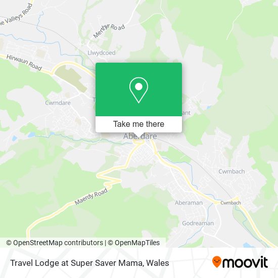 Travel Lodge at Super Saver Mama map