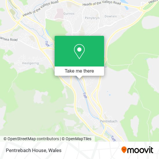 Pentrebach House map