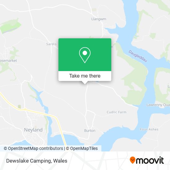 Dewslake Camping map