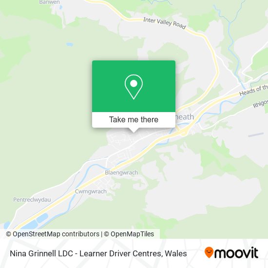 Nina Grinnell LDC - Learner Driver Centres map