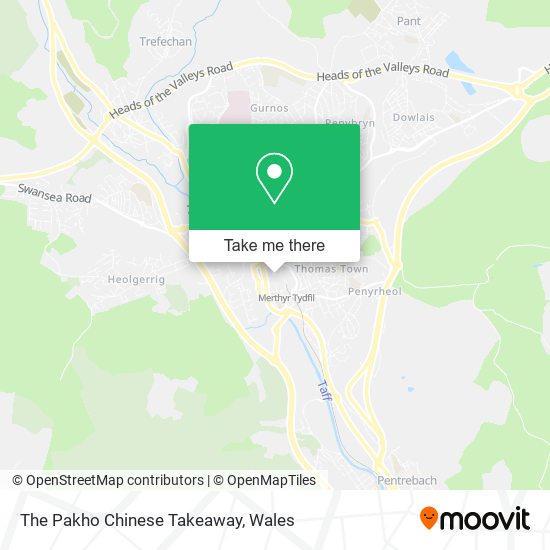 The Pakho Chinese Takeaway map