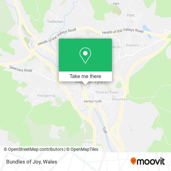 Bundles of Joy map