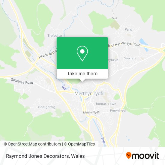 Raymond Jones Decorators map