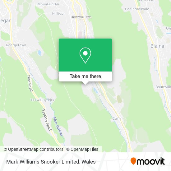 Mark Williams Snooker Limited map